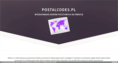 Desktop Screenshot of postalcodes.pl