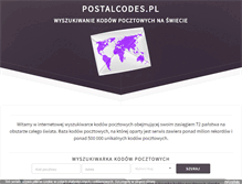 Tablet Screenshot of postalcodes.pl